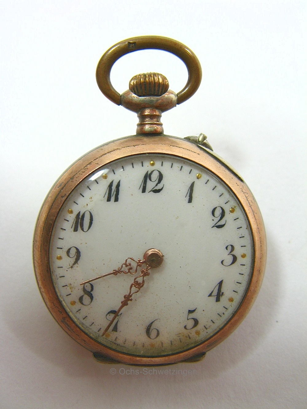 alte Taschenuhr - auch Damenuhr  800 Silber -  Ø 3,0cm  -  (U7)