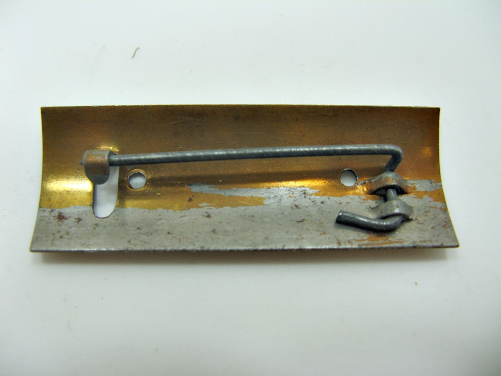 Spange  zum Montieren von Orden und Abzeichen Breite 4,9 cm  Höhe 1,8 cm 91 